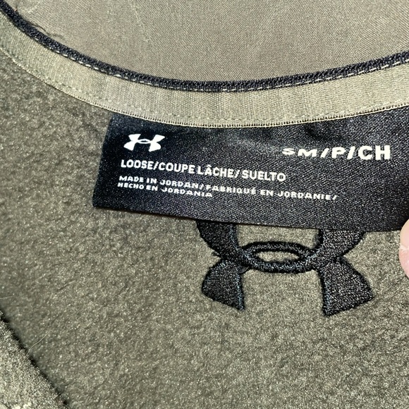 EUC Men’s Under Armour 1/4 Snap Fleece Pullover, S - Picture 3 of 5